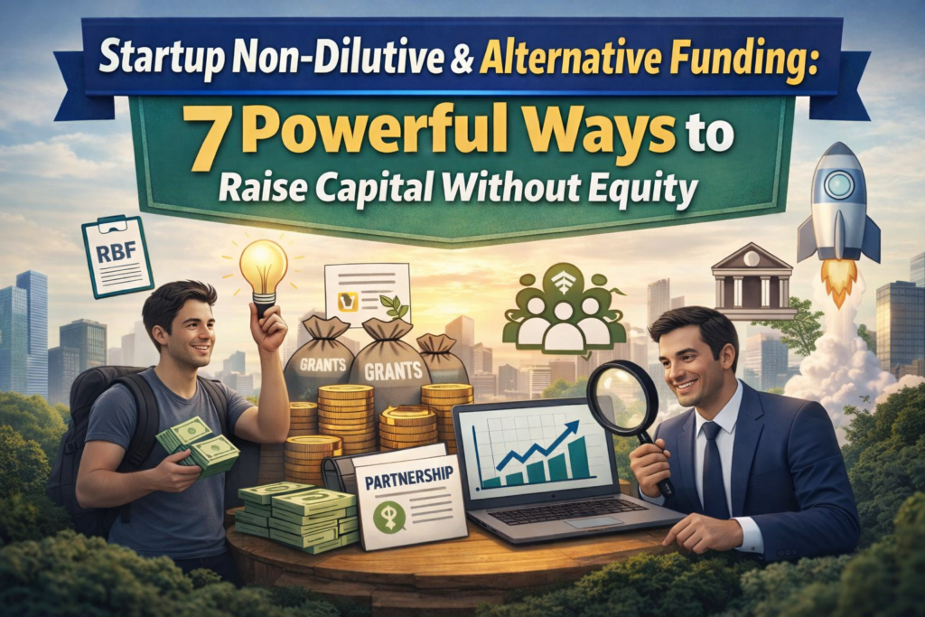 Start up Non-Dilutive & Alternative Funding: 7 Powerful Ways to Raise Capital Without Equity