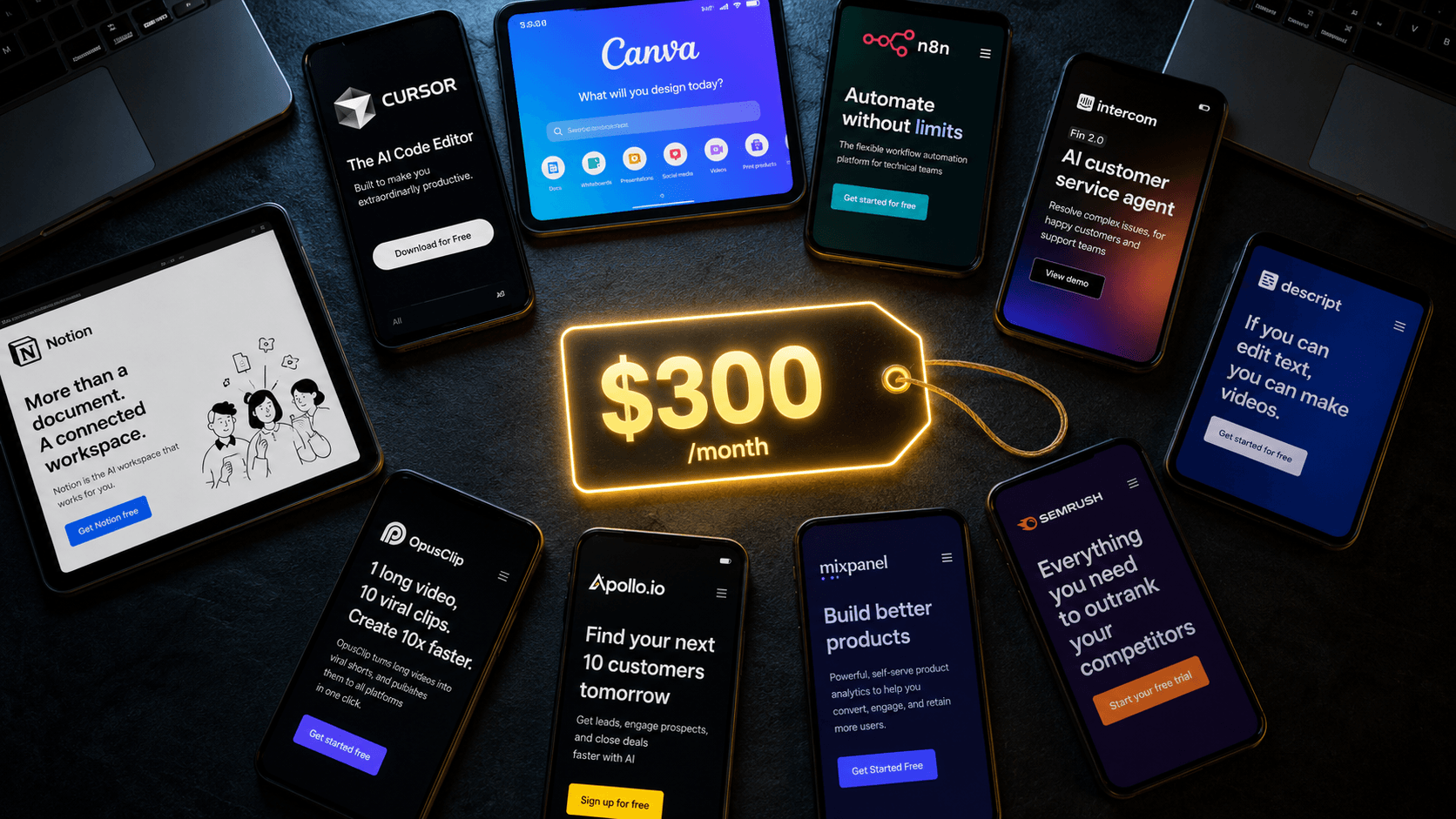 10 Powerful AI Startup Tools Replacing Entire 10-Person Teams for Under $300/Month.