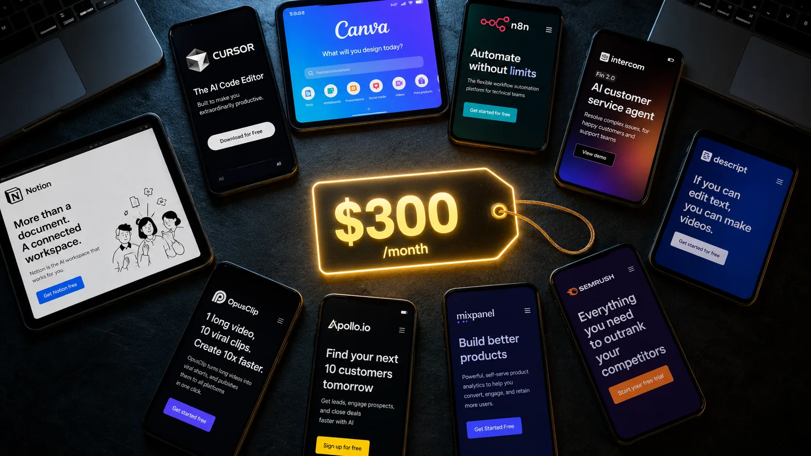 10 Powerful AI Startup Tools Replacing Entire 10-Person Teams for Under $300/Month.